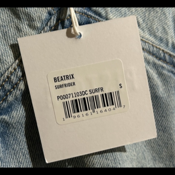 Pistola Beatrix Denim Shortalls/Short Overalls Surfrider Size S - NWT - Picture 11 of 16